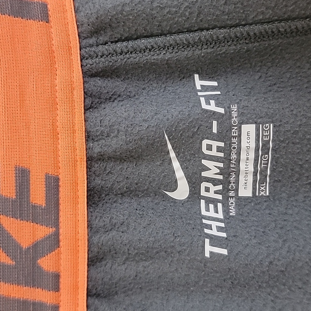 Nike Gray & Orange Athletic Pants 36.5W X 28L Mens XXL - Picture 9 of 15